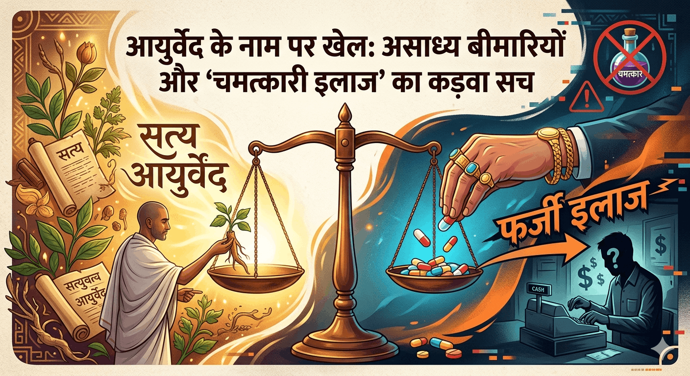 आयुर्वेद के नाम पर खेल: असाध्य बीमारियों और 'चमत्कारी इलाज' का कड़वा सच