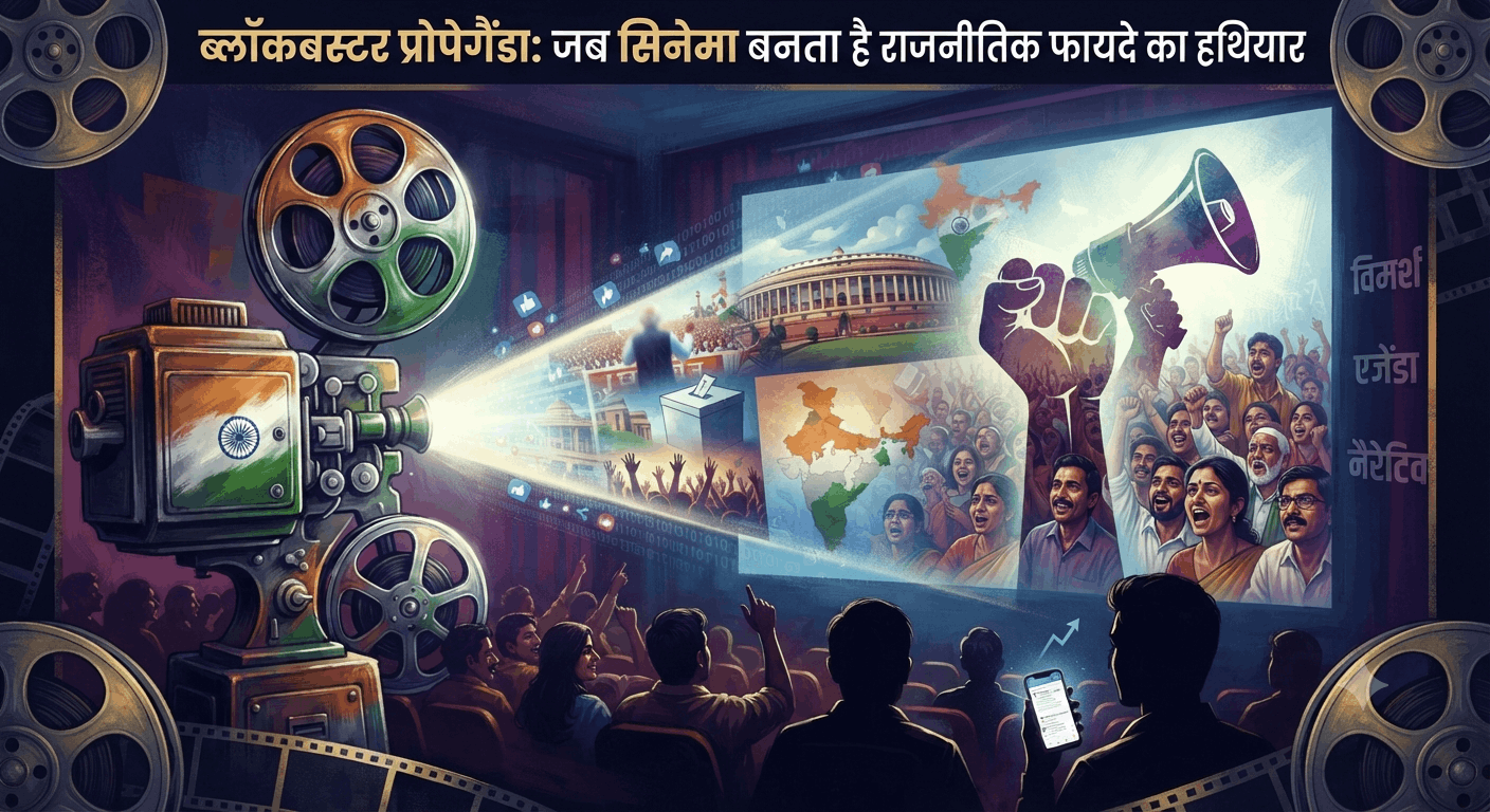 ब्लॉकबस्टर प्रोपेगैंडा: जब सिनेमा बनता है राजनीतिक फायदे का हथियार
